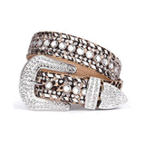 Leopard Print Cowboy Kippy Rhinestone Belt