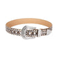 Leopard Print Cowboy Kippy Rhinestone Belt