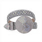 Globe Buckle Silver & Crystal Rhinestone Studded Belt