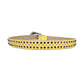 Yellow Strap Purple & Metal Studded Rhinestone Belt