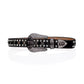 Skull Buckle Black Strap Black & Crystal Rhinestone Studded Belt