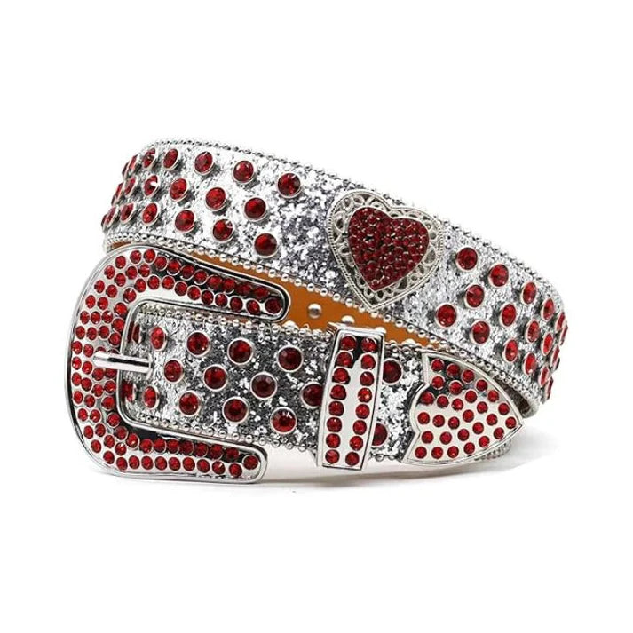 Men’s Luxury Diamond Studded Rhinestone Punk Rock Belt