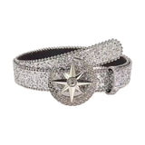 Glittering Western Rhinestone Bling Belt