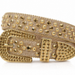 Gold Strap Gold Crystal Rhinestone Belt