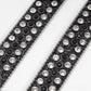 Gengar Buckle Black & Crystal Rhinestone Studded Belt